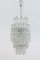 Large Iced Textured and Clear Murano Glass Chandelier with Five Tiers by Toni Zuccheri for Venini, 1960s, Italy 2