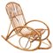 Rocking Chair en Bambou, Italie, 1950s 1