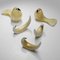 Vogel Skulpturen aus Blattgold von Barovier & Toso, 5er Set 6