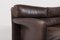 Dutch Brutalist 2-Seater Leather Sofa, 1970s 3