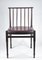 Vintage Chair in Dark Stained Wood and Leather, 1960s, Image 1