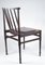 Vintage Chair in Dark Stained Wood and Leather, 1960s, Image 3