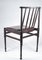 Vintage Stuhl aus dunkel gebeiztem Holz & Leder, 1960er 4