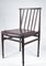 Vintage Chair in Dark Stained Wood and Leather, 1960s, Image 5