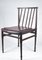 Vintage Stuhl aus dunkel gebeiztem Holz & Leder, 1960er 5