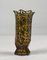 Art Deco Vase in Amber Glass with Silver Decorations 5