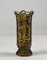 Art Deco Vase in Amber Glass with Silver Decorations 3