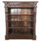 19th Century Carved Oak Open Bookcase 1