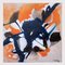 Giorgio Lo Fermo, Orangefarbene Komposition, Öl auf Leinwand, 2021 1