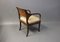 Fauteuil Antique en Acajou et Laiton, 1830s 3