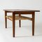 Table Basse en Teck et Rotin par Hans J. Wegner pour Andreas Tuck 4