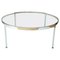 Large Chrome and Glass Round Low Table, Italy, 1970s, Image 1