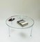 Large Chrome and Glass Round Low Table, Italy, 1970s, Image 8
