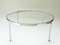 Large Chrome and Glass Round Low Table, Italy, 1970s 2