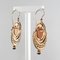 Italian Angel Cameo Pearls Vermeil Drop Earrings, Set of 2 8