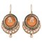 Italian Angel Cameo Pearls Vermeil Drop Earrings, Set of 2 1