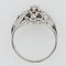Französische Art Deco Diamanten und 18 Karat Weißgold Kuppel Ring, 1930er 10