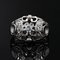 French Art Deco Diamonds and 18 Karat White Gold Dome Ring, 1930s 3