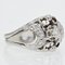 Französische Art Deco Diamanten und 18 Karat Weißgold Kuppel Ring, 1930er 8