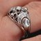 French Art Deco Diamonds and 18 Karat White Gold Dome Ring, 1930s 9