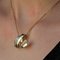 Diamonds and 18 Karat Yellow Gold Necklace Pendant 9