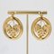 20th Century 18 Karat Yellow Gold Creoles Earrings, Set of 2, Image 4