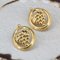 20th Century 18 Karat Yellow Gold Creoles Earrings, Set of 2, Image 3