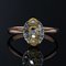 19th Century Pearl, Diamonds and 18 Karat Rose Gold Marquise Ring 7