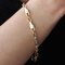 French Stirrup Mesh 18 Karat Yellow White Gold Bracelet 5