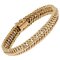 French American Mesh 18 Karat Yellow Gold Bracelet, 1960s 1