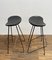 Mid-Century Bamboo Bar and 2 High Stools, 1960s, Set of 3 3