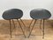 Mid-Century Bamboo Bar and 2 High Stools, 1960s, Set of 3 2
