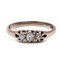 Antique 14K Gold Ring with 0.15 Ct Diamonds, Early 1900s, Image 1