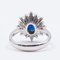 Vintage 18k Gold Ring with Central Sapphire and Diamonds, 70s 5