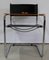 Black Leather and Chrome Metal Chair, 1970s 19