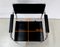 Black Leather and Chrome Metal Chair, 1970s 22