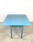 Extendable Blue Dining Table, Sweden, 1960s 4