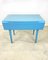 Extendable Blue Dining Table, Sweden, 1960s 1