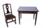 Jugendstil Schreibtisch mit Stuhl, 1930er, 2er Set 2