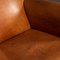 20th Century French Tan Leather Club Chairs, 1930s, Set of 3, Image 36