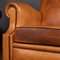 20th Century French Tan Leather Club Chairs, 1930s, Set of 3, Image 8