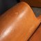 20th Century French Tan Leather Club Chairs, 1930s, Set of 3 18