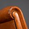 20th Century French Tan Leather Club Chairs, 1930s, Set of 3, Image 28