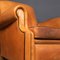 20th Century French Tan Leather Club Chairs, 1930s, Set of 3, Image 9