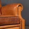 Club chair in pelle marrone chiaro, Francia, anni '30, set di 3, Immagine 17