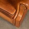 Club chair in pelle marrone chiaro, Francia, anni '30, set di 3, Immagine 15