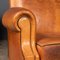 Club chair in pelle marrone chiaro, Francia, anni '30, set di 3, Immagine 16
