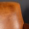 20th Century French Tan Leather Club Chairs, 1930s, Set of 3 37