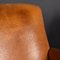 20th Century French Tan Leather Club Chairs, 1930s, Set of 3, Image 37