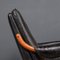 20th Century Black Leather & Teak Chair from Ikea, 1960s 10